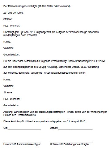 Erziehungsbeauftragung